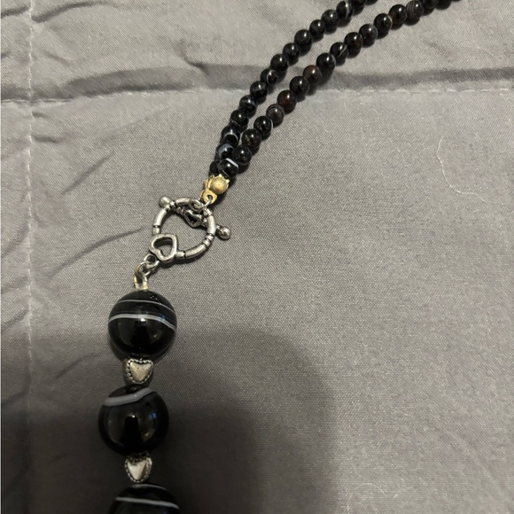 Elegant Black Beaded Necklace - Picture 3 of 13